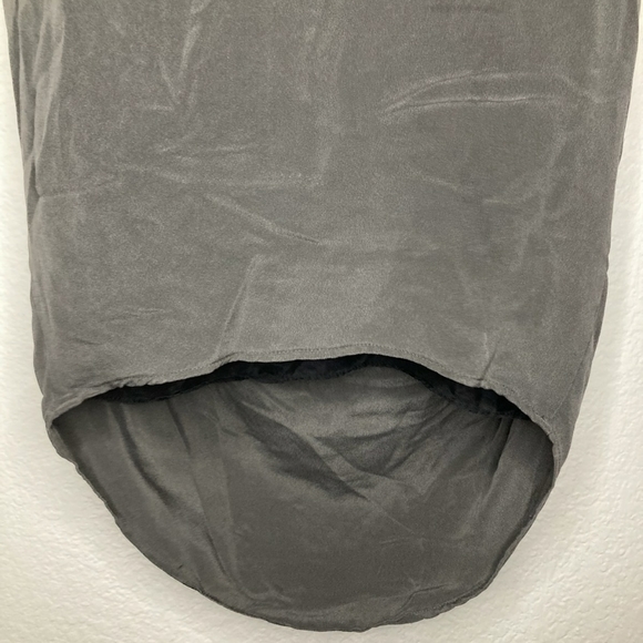 RAG & BONE 100%SILK GRAY SEMI- BACKLESS DRESS Size 2 - Picture 13 of 13